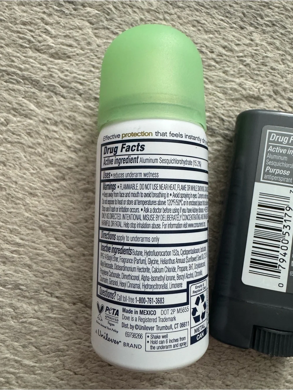 🆕 Bundle of Dove and Degree trial size deodorants